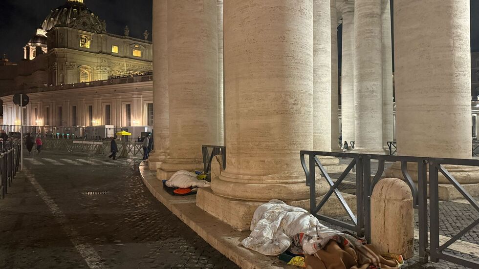 Für die Obdachlosen am Petersplatz werden die Nächte jetzt wieder kalt. Für die Obdachlosen am Petersplatz werden die Nächte jetzt wieder kalt.