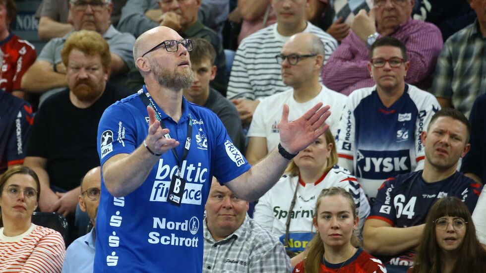 Trainer Ales Pajovic von der SG Flensburg-Handewitt.