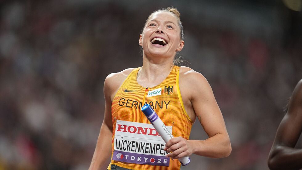 Darf sich auf den Endlauf mit der deutschen Staffel freuen: Gina Lückenkemper.