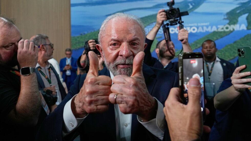 Verbreitet Zuversicht und strahlt Entschlossenheit aus: Brasiliens Präsident Lula. Verbreitet Zuversicht und strahlt Entschlossenheit aus: Brasiliens Präsident Lula.