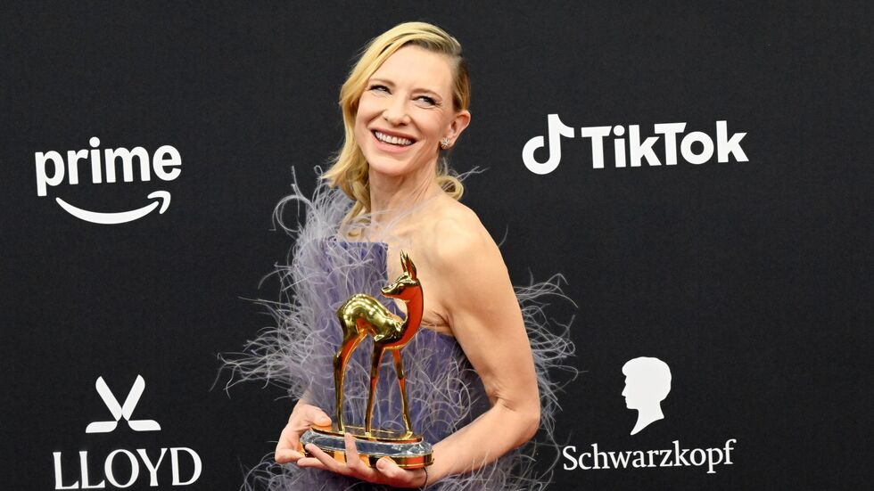 Bambi-Preisträgerin Cate Blanchett. Bambi-Preisträgerin Cate Blanchett.