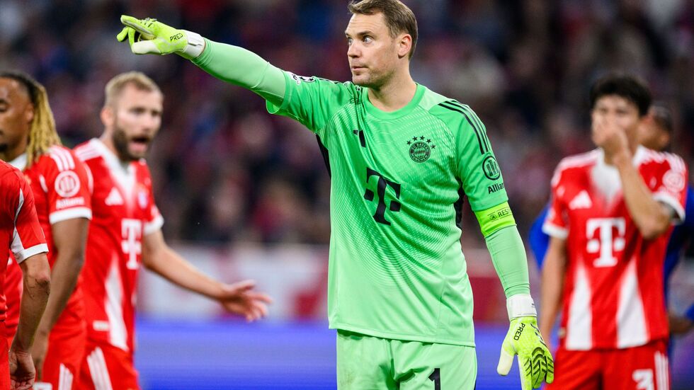 Manuel Neuer bei seinem 100. Champions-League-Sieg.