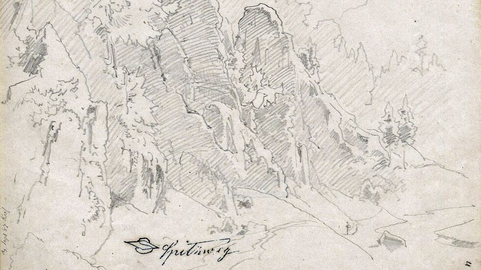 Carl Spitzweg, Landschaftsstudie, 1867, Görlitzer Sammlungen für Geschichte und Kultur Carl Spitzweg, Landschaftsstudie, 1867, Görlitzer Sammlungen für Geschichte und Kultur
