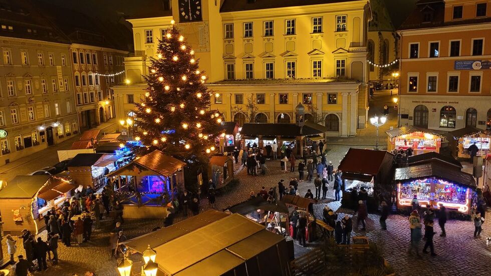 Der Bautzener Wenzelsmarkt, der vermutlich älteste in Deutschland. Archivbild