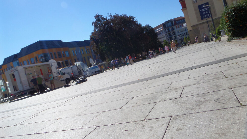 Der Bautzener Kornmarkt, im Volksmund "Platte" gannt. Foto: kmk Der Bautzener Kornmarkt, im Volksmund "Platte" gannt. Foto: kmk