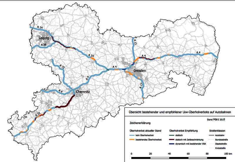 Übersicht zu LKW-Überholverboten (Quelle: Verkehrsministerium)