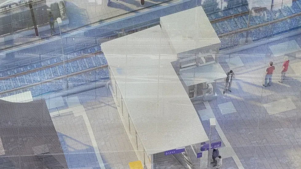Animation des Personentunnels - das Banner am Bahnhof gibt einen Vorgeschmack. Animation des Personentunnels - das Banner am Bahnhof gibt einen Vorgeschmack.