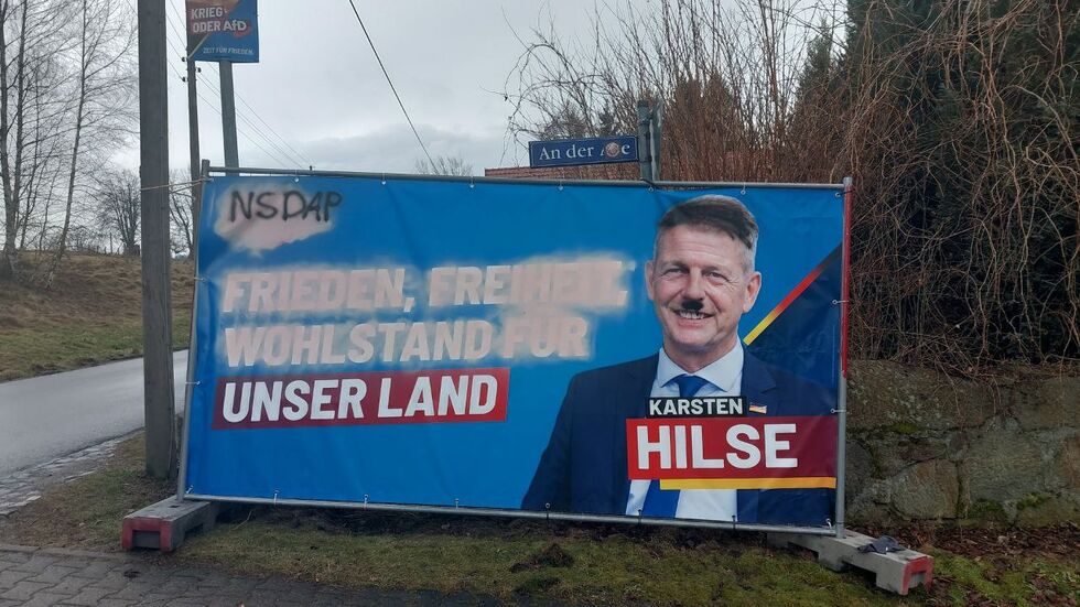 Wahlplakat in Taubenheim