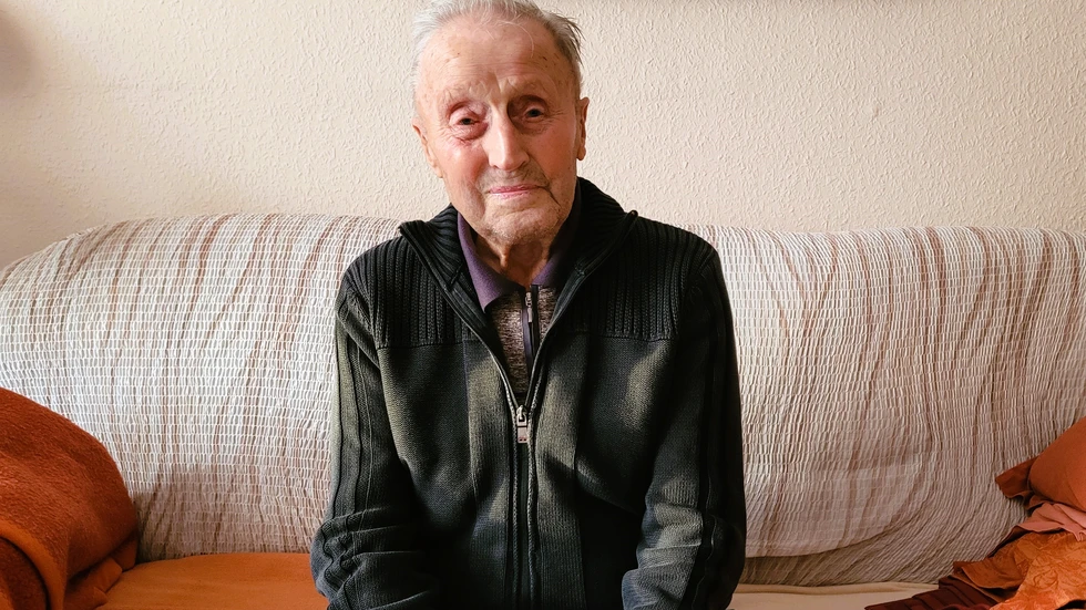 Zeitzeuge Erhard Wiedmer aus Kodersdorf bei Görlitz. Er war 15 Jahre alt, als der Zweite Weltkrieg in Europa zu Ende ging. 