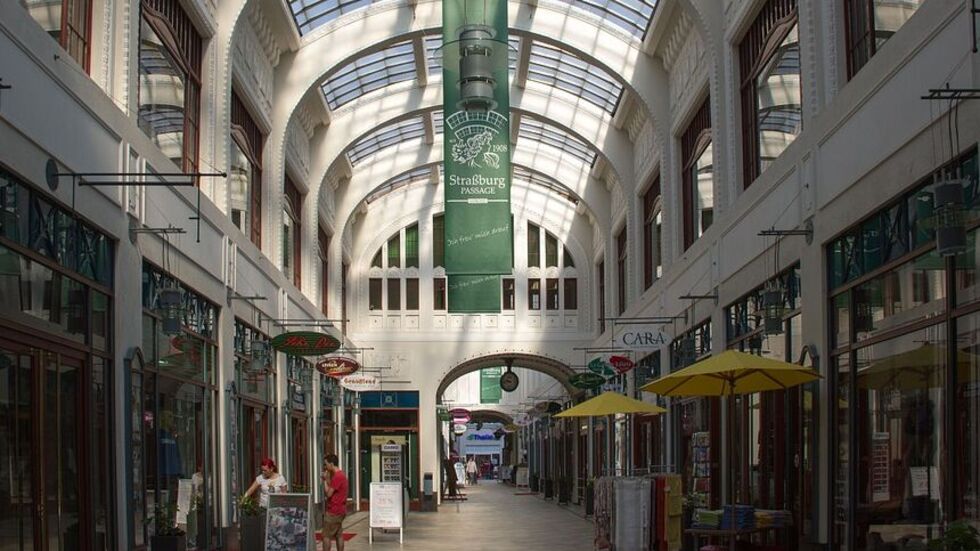 Die Straßburg-Passage heute. Foto: Archiv Die Straßburg-Passage heute