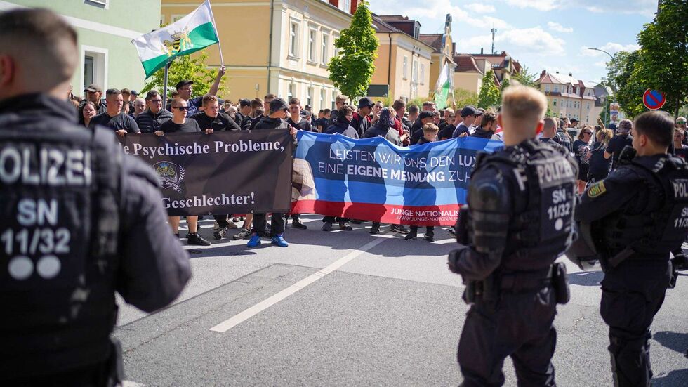Gegendemo beim CSD in Bautzen 2024