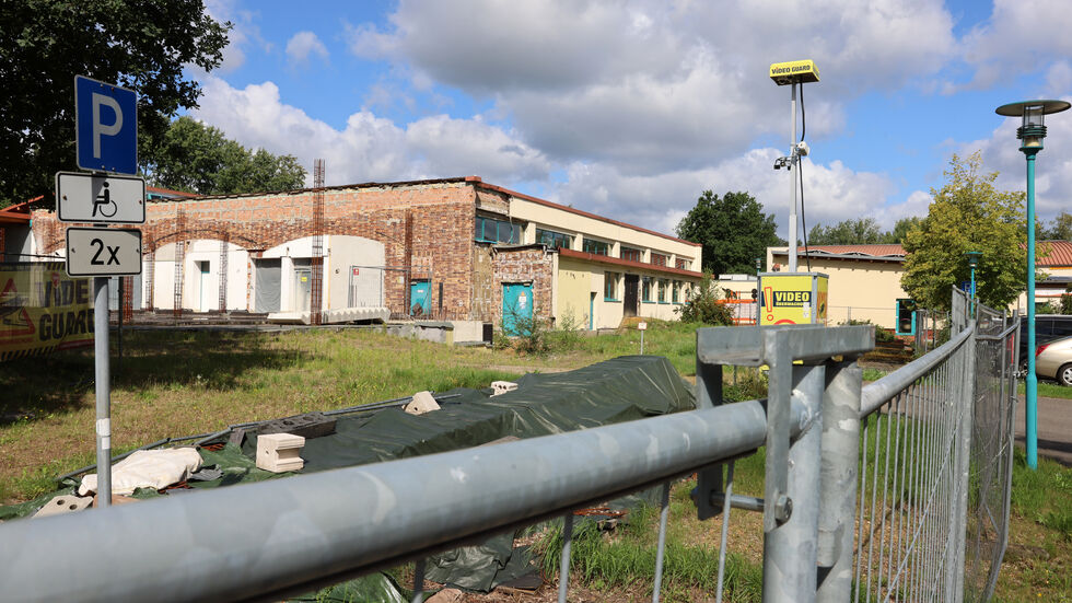 Baustelle Freizeitbad Senftenberg
