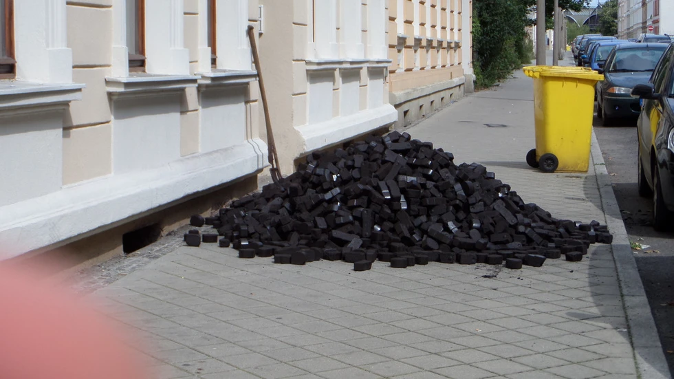 Brikettlieferung für einen Mieter in Görlitz