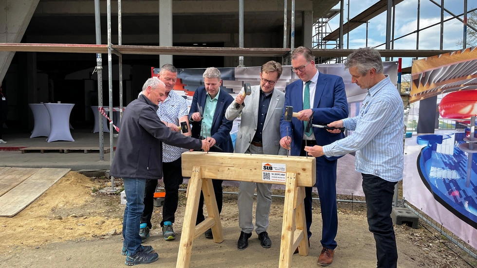 Gestern war Richtfest.