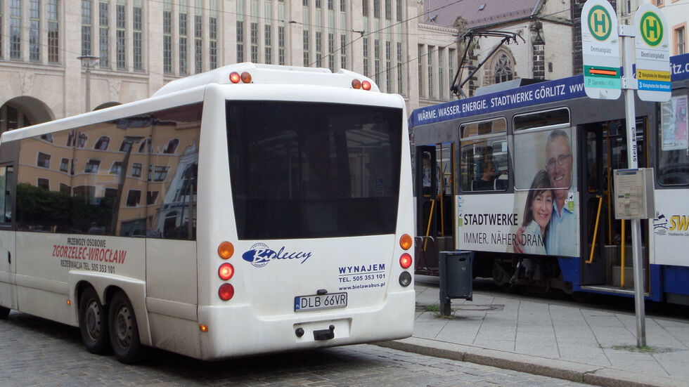 Knotenpunkt Demianiplatz in Görlitz. Foto: kmk