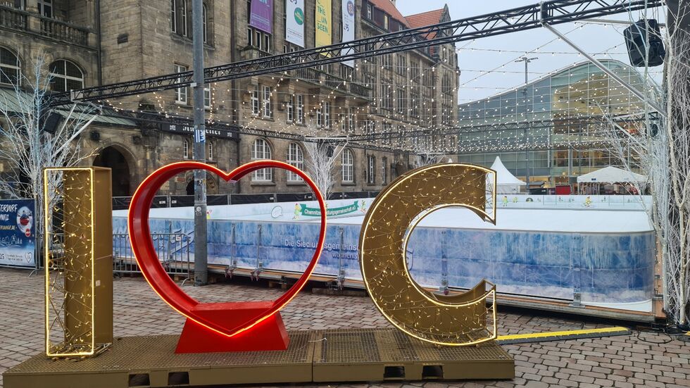 Winterlounge auf dem Neumarkt