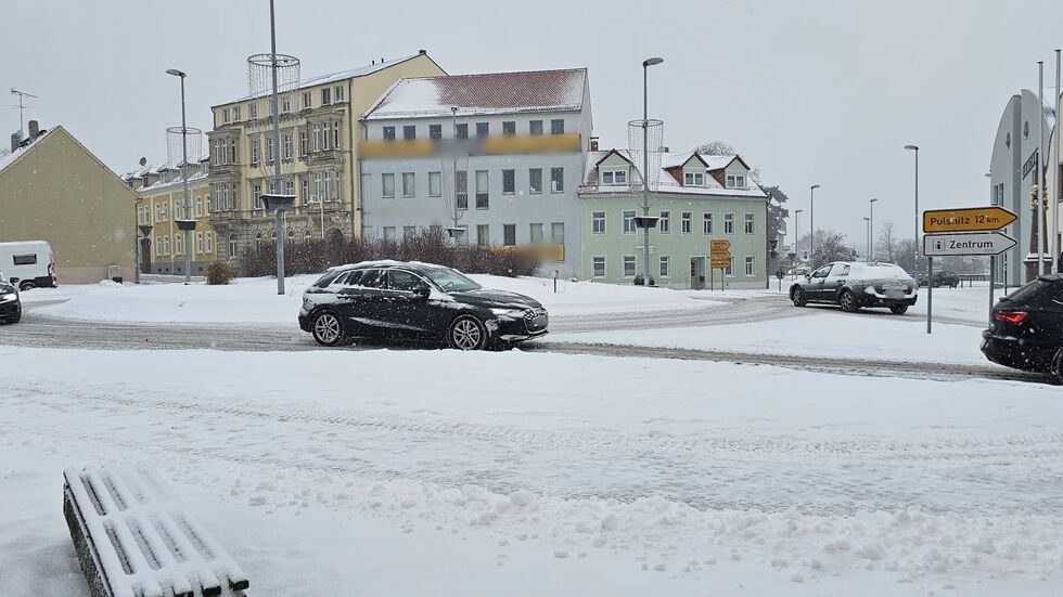 Der Boenischplatz heute Mittag in Kamenz