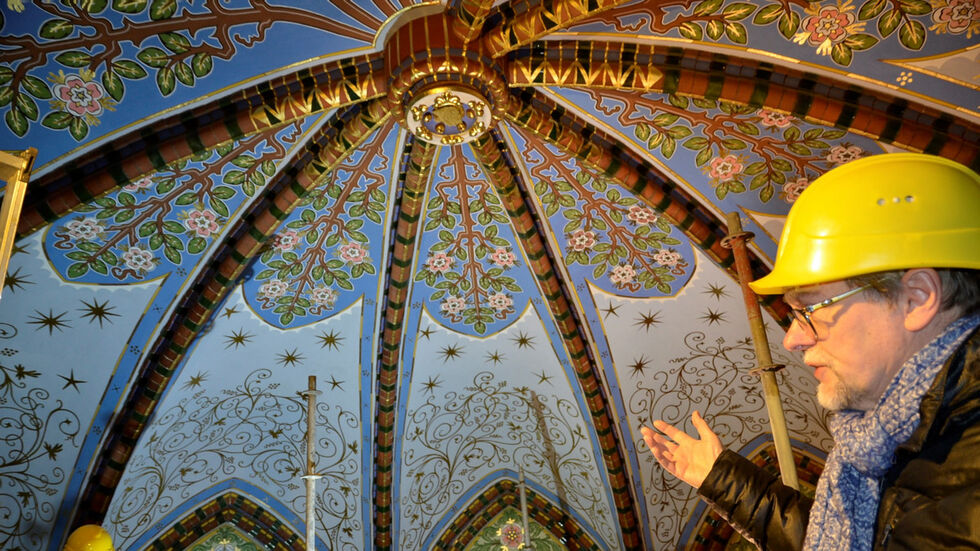 Bauleiter Thomas Backhaus: Mehr als die Hälfte der Arbeiten ist geschafft.